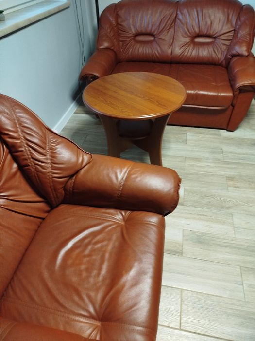 Piękny kpl.z naturalnej skóry