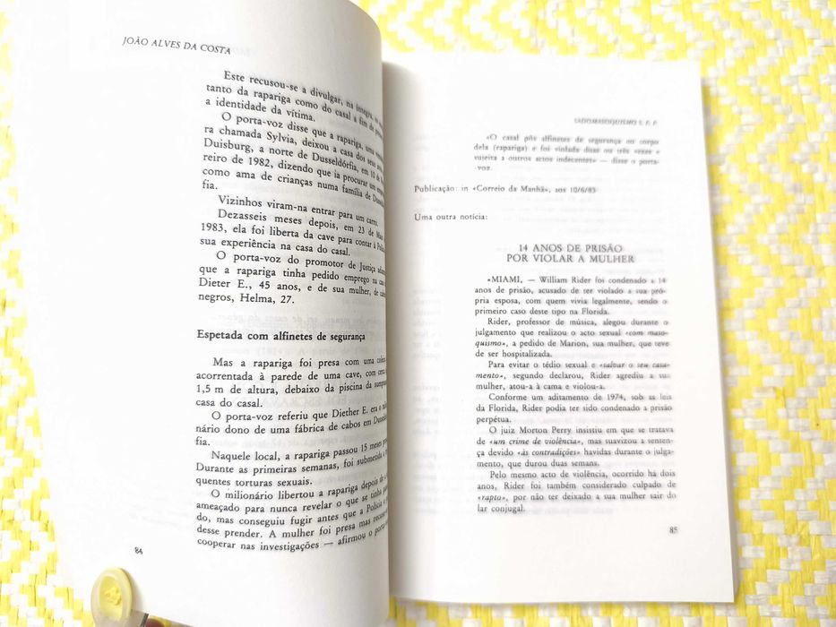 Sadomasoquismo S.FF. – 
João Alves da Costa