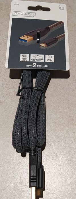 Кабель TYPE-C -2 метра в оплётке