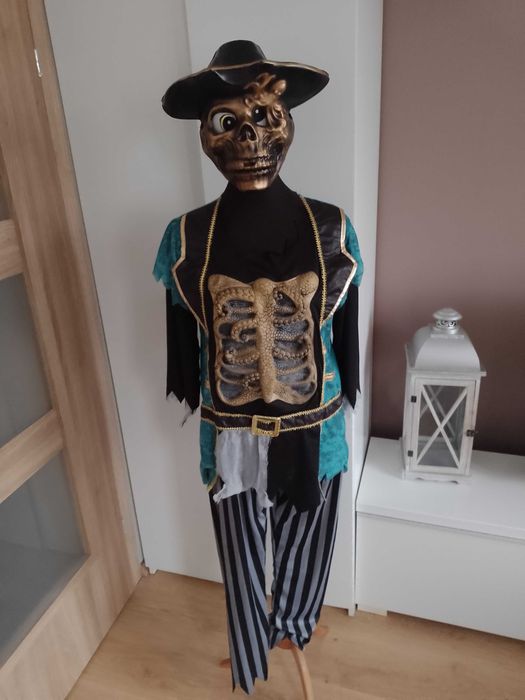 Strój karnawałowy PIRAT PIRATA przebranie halloween S 158/164 (24