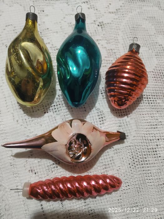 новогодние игрушки СССР на ёлочку