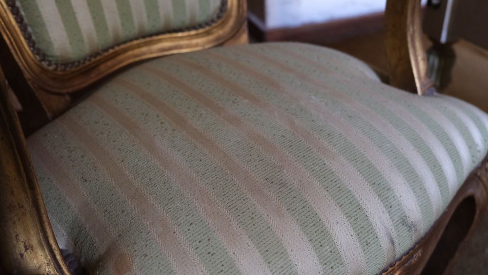 2 Cadeiras vintage almofadada