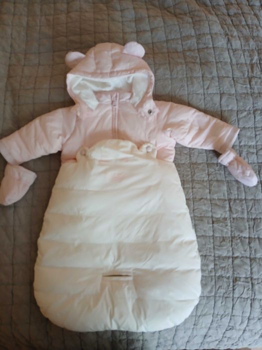 Emporio Armani 2-czesciowy spiworek dla dziewczynki r. 62 (3-6 m-cy) Nowy