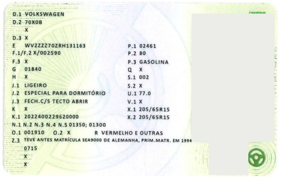 VW Transporter T4 1994 — Legalizada, Especial Dormitório — Painel Solar + Bateria de Serviço — 242.000 km