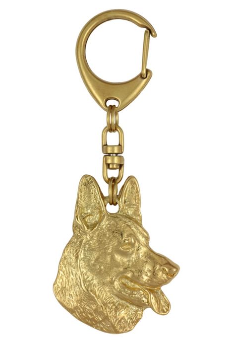 Owczarek niemiecki brelok pozłacany Art-Dog