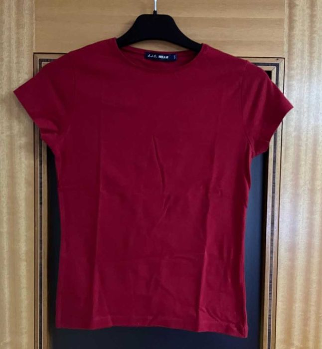 T-shirt bordô - Senhora - Tamanho S