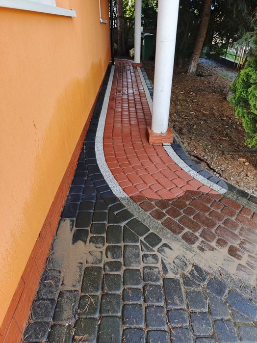 Mycie - Malowanie - Dachów - Elewacji, Mycie kostki brukowej