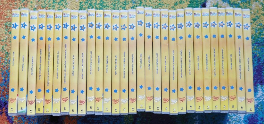 Kolekcja 29 płyt DVD Disney Magic English DeAgostini nauka języka angielskiego dla dzieci