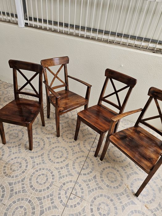 Mesa redonda madeira