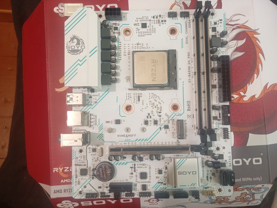 Материнська плата SOYO B450M D4 Pro (AM4, DDR4)