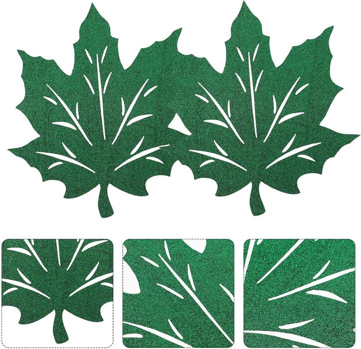 2 szt. liści klonu filcowe podkładki maty do domu, jadalni