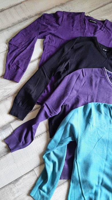 Sweter Sweterek lekki w serek męski. Roz. L. Zestaw 5 szt.