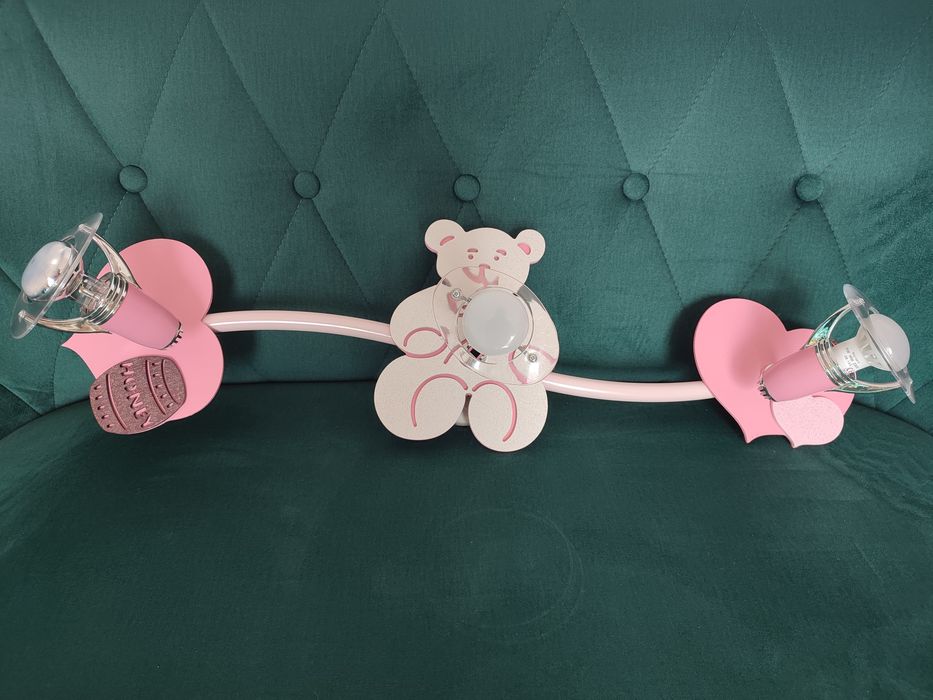 Żyrandol lampa misie + żarówki gratis