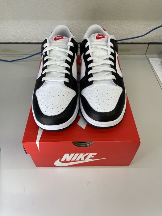 Nike Dunk Low Red Swoosh Panda (45)
