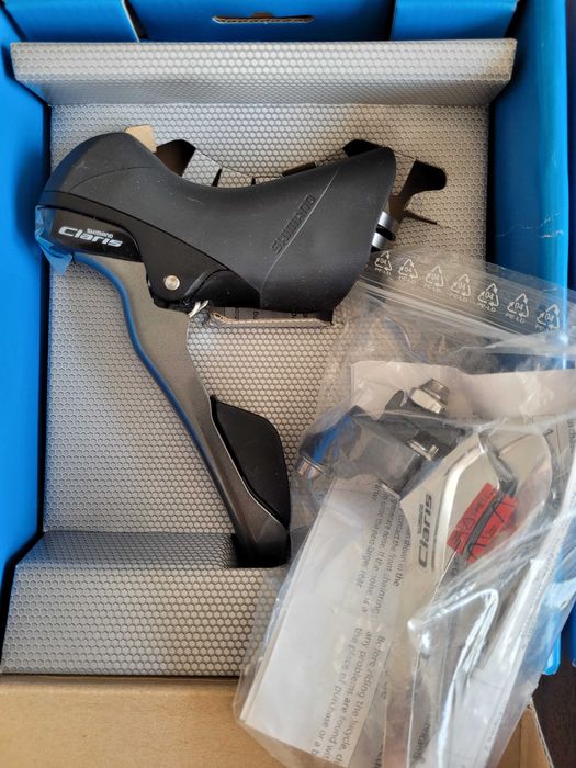 Conjunto Shimano Claris R2000 NOVO — Manetes + Desviador