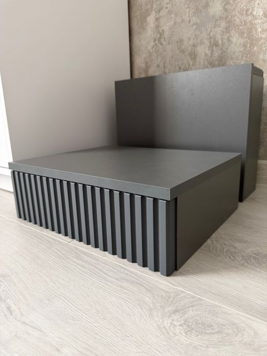 Тумби приліжкові навісні графіт