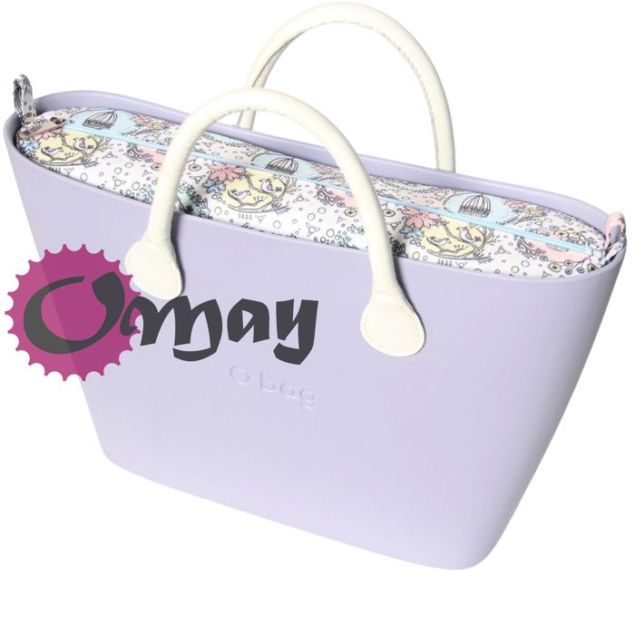 organizer do OBAG URBAN pastelowe ptaszki 2 kieszenie wkład VIP OMAY