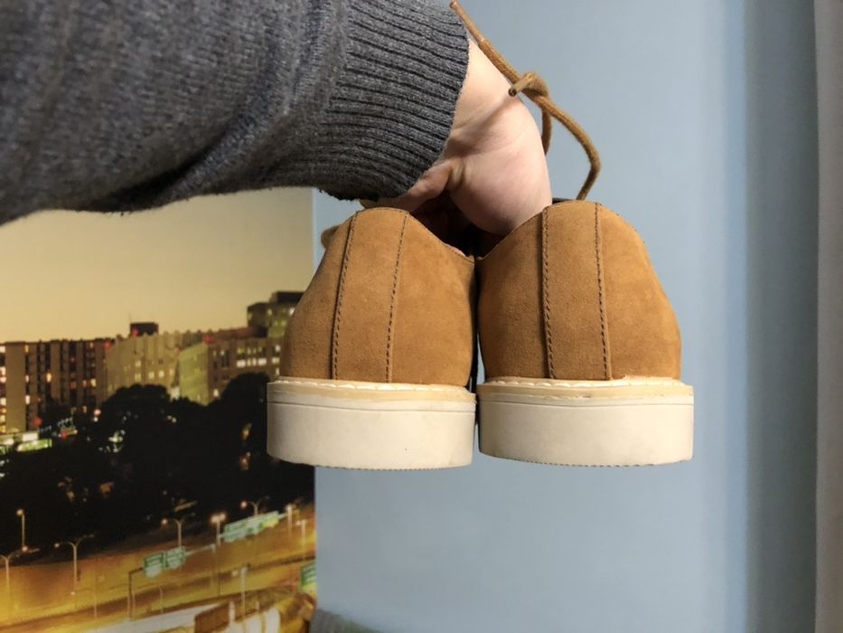 New Туфли классические Primark 44 разм экокожа коричневые clarks