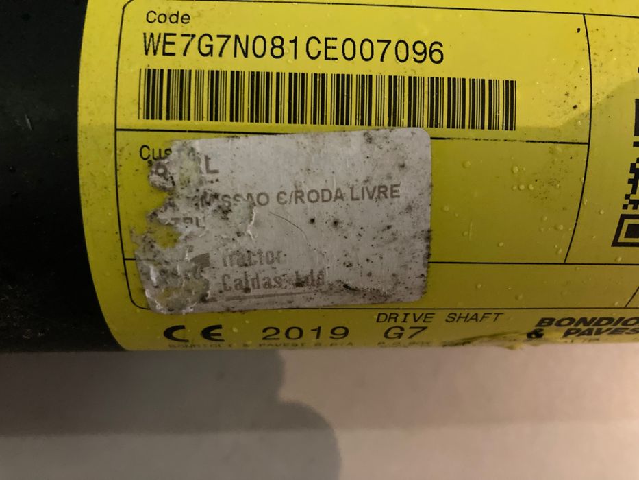 Cardan para trator, com roda livre