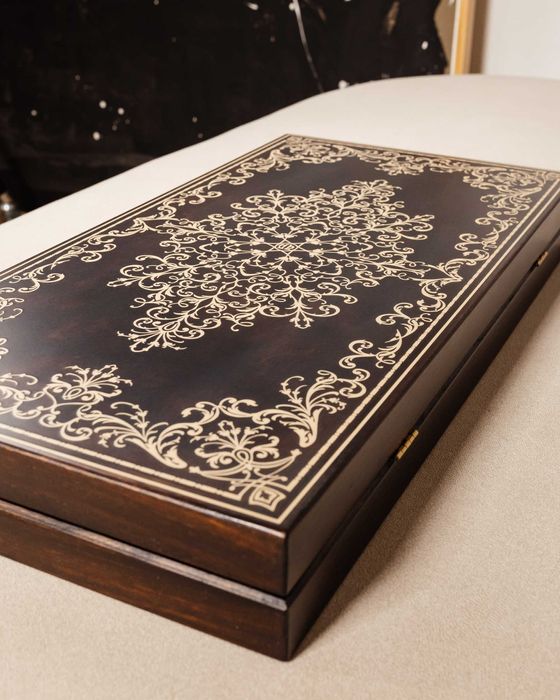 Дерев'яні нарди преміум якості ручної роботи "Візантія"