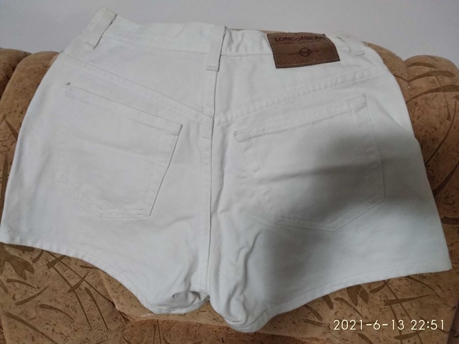 Джинсові шорти білі шорти Tommy Hilfiger шорти білі London jean