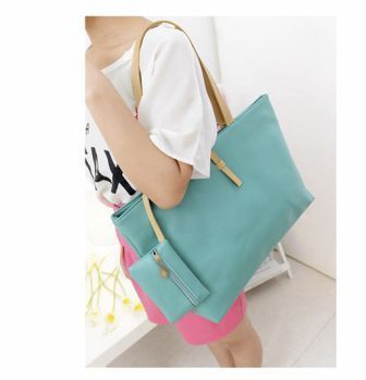 Saco Mala em pele sintética Novo e embalado Bege ou Verde