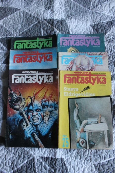 Czasopismo Fantastyka rok 1988 - 01/88,02/88,04/88,07/88,11/88,12/88