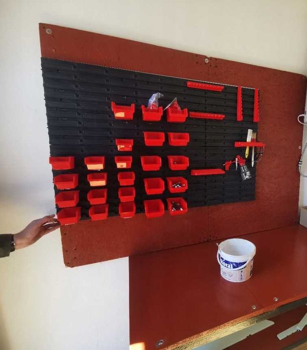 Duża Mocna Tablica Narzędziowa Garażowa 120x80 Ścianka Warsztat+Zestaw