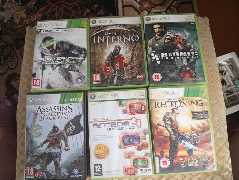 Gry na Xbox 360 siedem sztuk