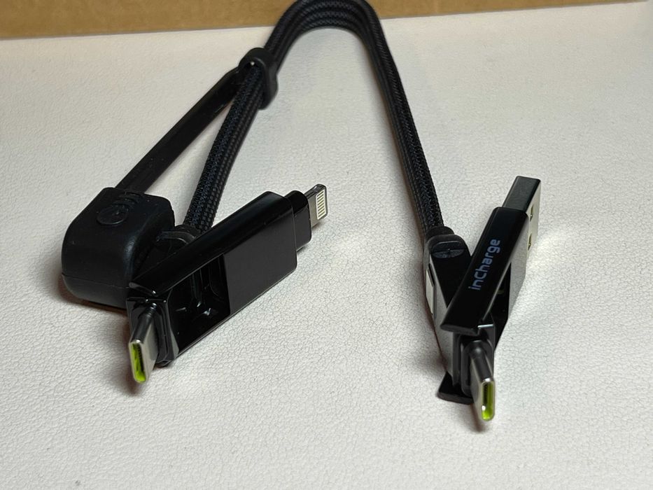 InCharge X, XL 30см. Універсальний кабель Type C, Lightning, Micro USB