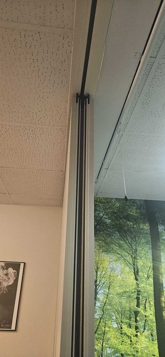 Ściana przesuwna szara 370 cm (4 panele 90x260cm)