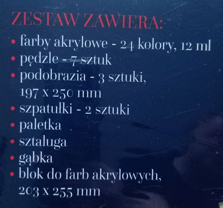 Loozz Art zestaw malarski: farby, pedzle, podobrazia 40 elementów