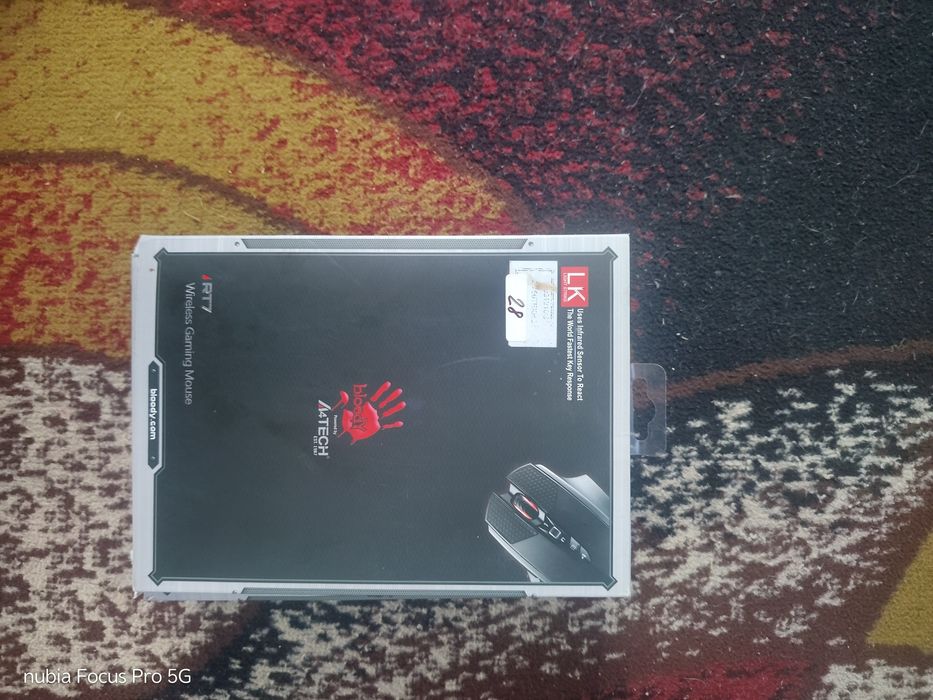 Миша ігрова A4-Tech Bloody V7M, чорна, з підсвічуванням, USB
