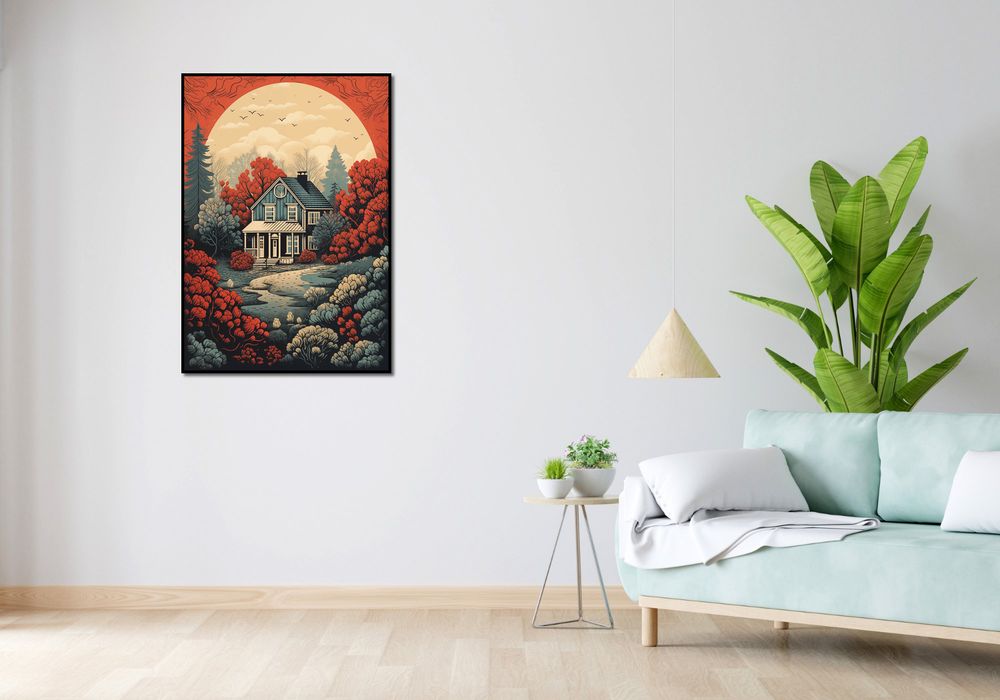 Plakat 70x100cm Idylla Rustykalna