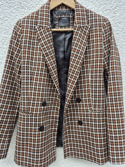 Marynarka w kratkę Bershka XS/34