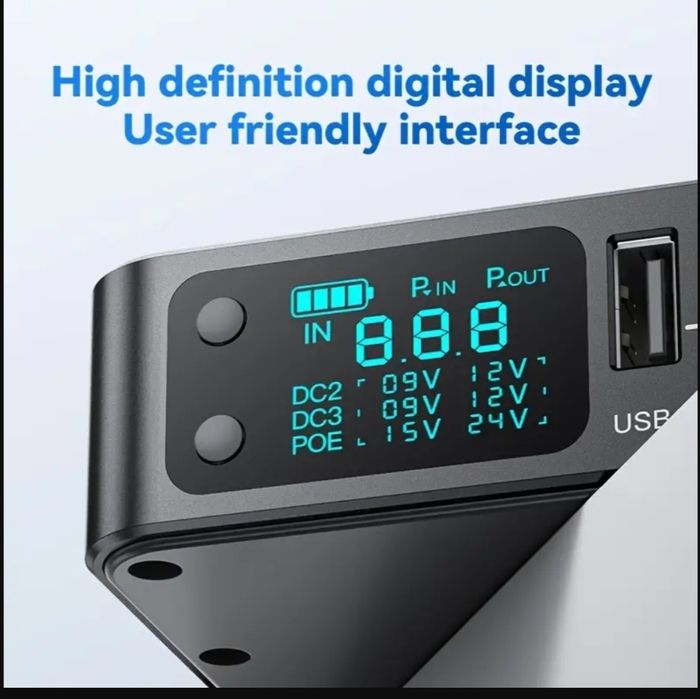 Mini ups, ДБЖ  SKAZEKE 10400mAh, для роутера, міні-ПК, IP-камер, LCD