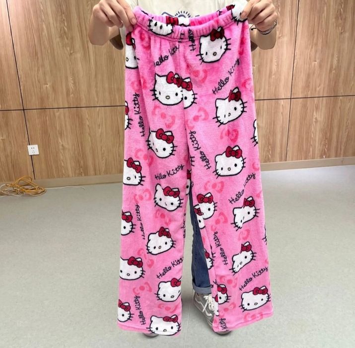 Sanrio Hello Kitty pluszowe spodnie OKAZJA
