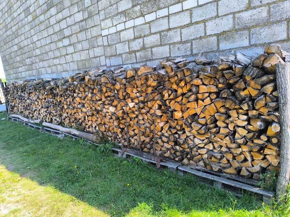 Dąb  łupany sezonowany do kominka