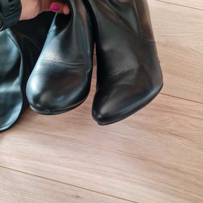 Kozaki długie za kolano czerwona podeszwa 38