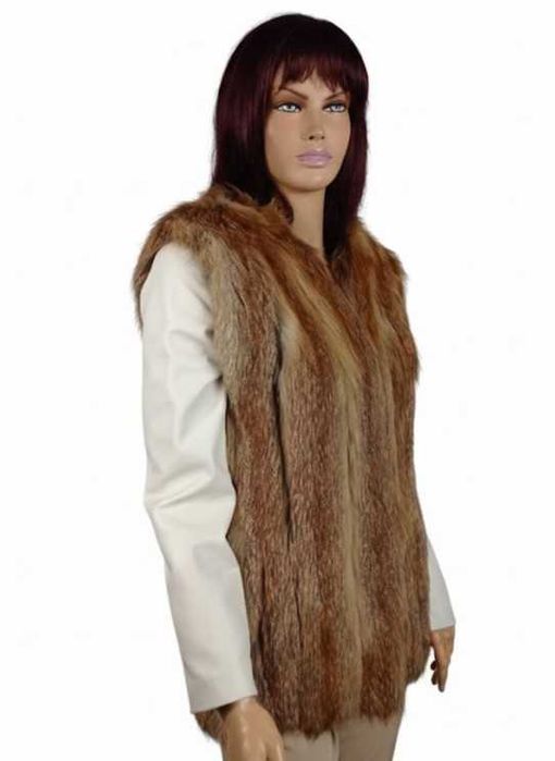 Kamizelka damska z futra rudych lisów - Model Ula