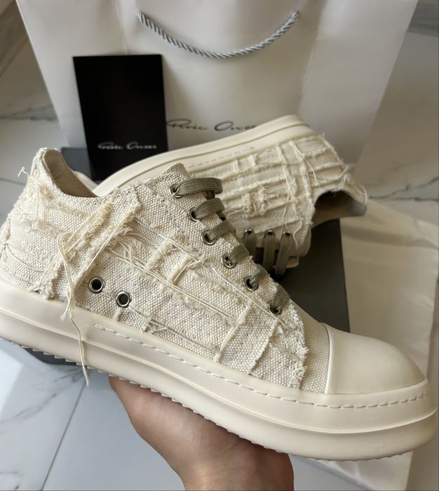 Rick Owens DRKSHDW Рамоны,Рамоны Рик овенс из рваного денима,Ramon