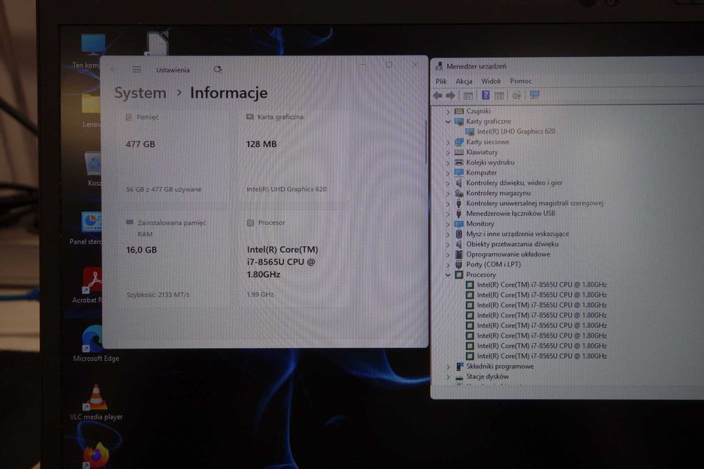 Laptop Do Pracy PRO Lenovo Carbon x1  14"FHD 7TH i7 16GB 512NVME GW FV