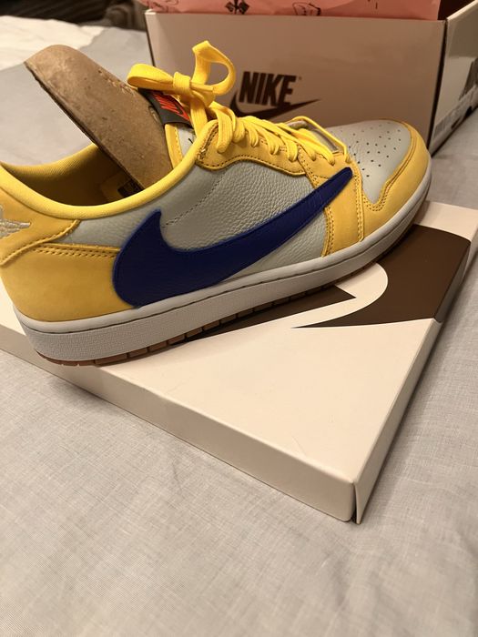 Nike Travis Scott x Air Jordan 1 Low OG «Canary»: 20 000 грн