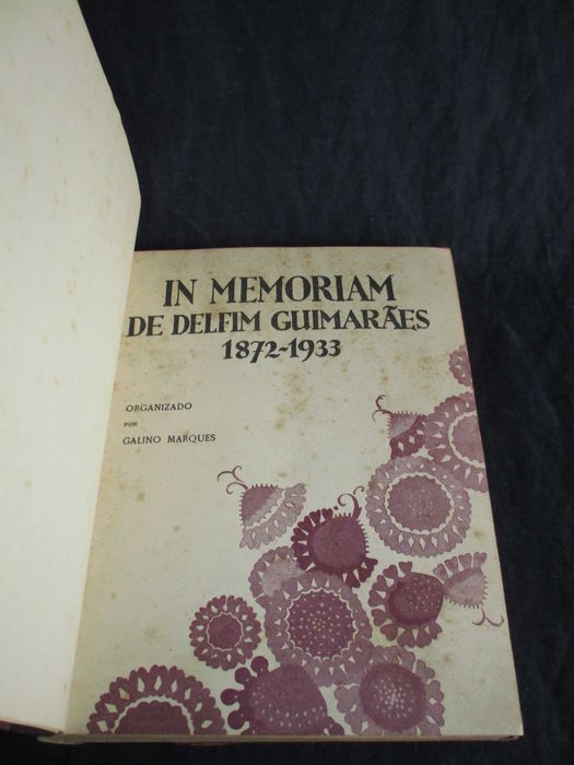 Livro In Memoriam de Delfim Guimarães Numerado Autografado