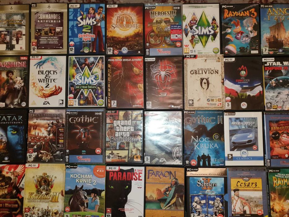 Wszystkie gatunki GRY KOMPUTEROWE PC RETRO Polskie wydanie PL
