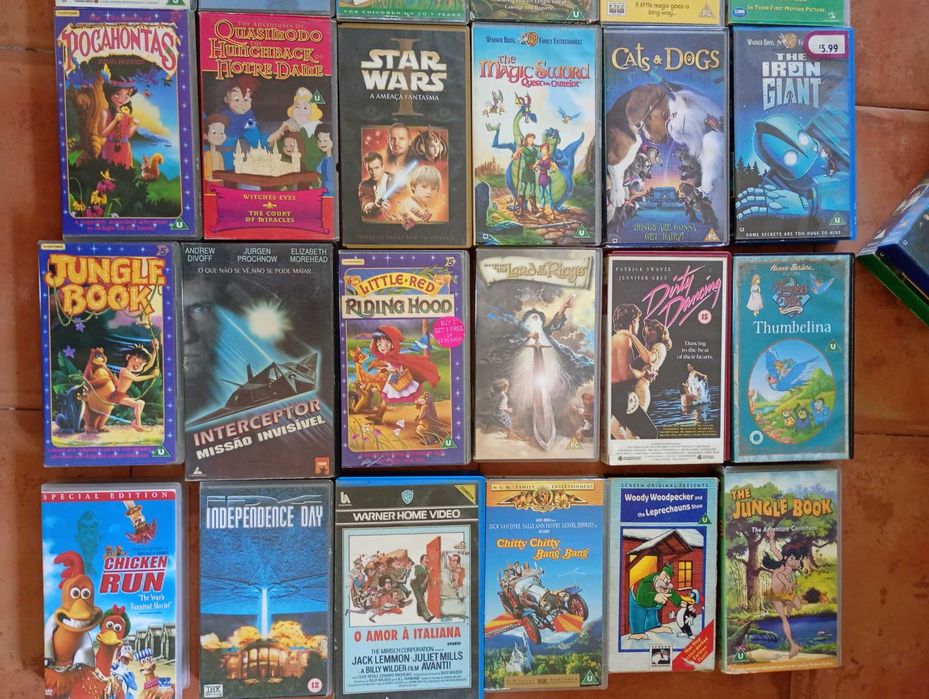 Cassettes VHS 3€ cada