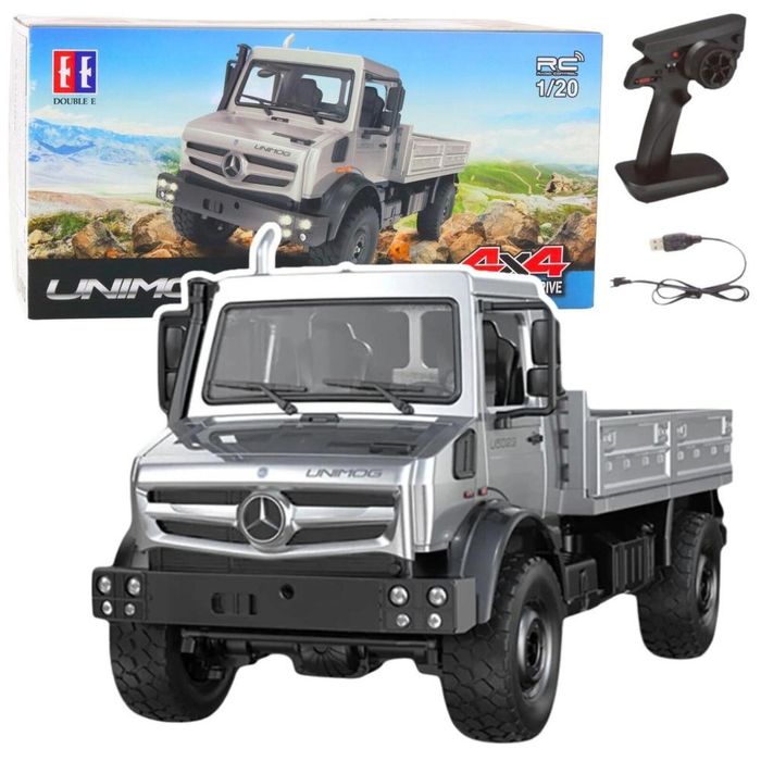 Mercedes terenowy Unimog 4x4 R/C 1:20 pudełko,190x170 mm