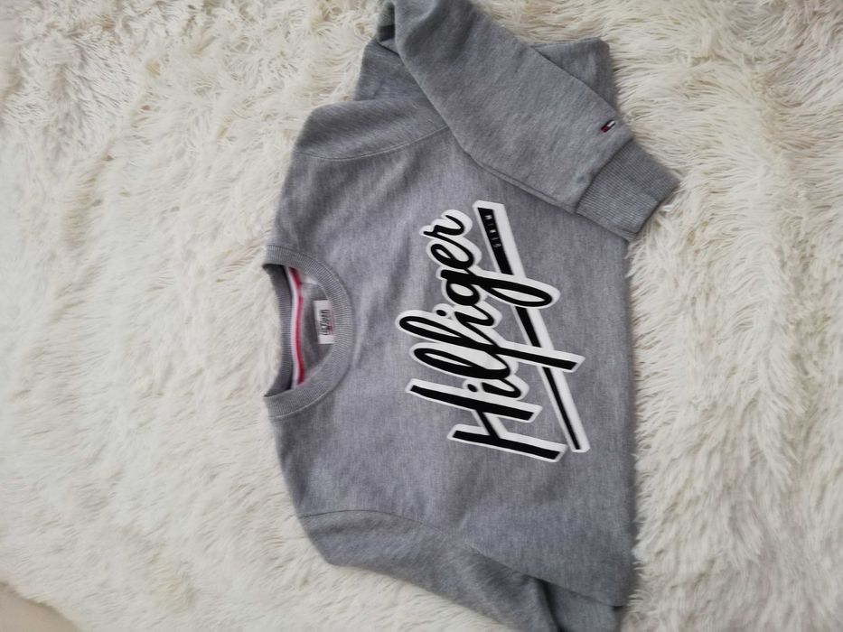 bluza Tommy Hilfiger S M L szara 36 38 40