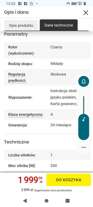 Nowy Okap Elektrolux  LGF719R zintegrowany z kuchnią na gwarancji