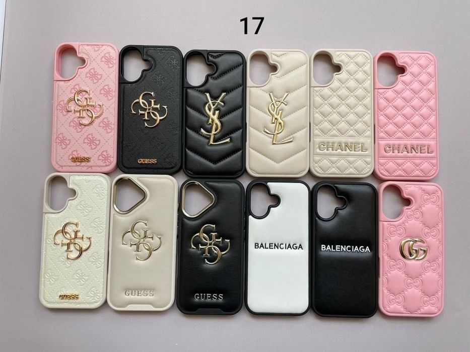 Чохол шкіряний guess iPhone Pro Max айфон 15 / 16 про Макс чехол ysl кожаный